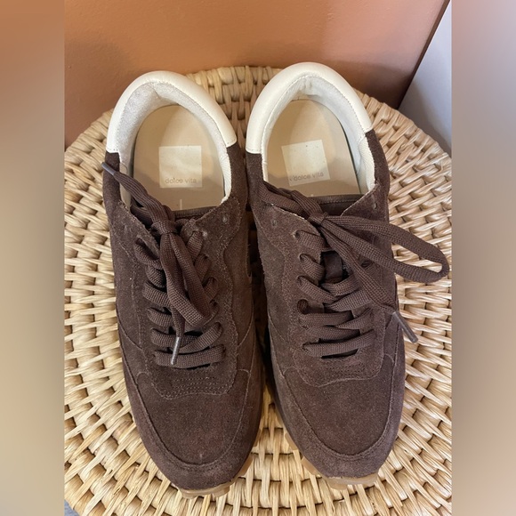 Dolce Vita Tricia Sneakers in Dk Brown Suede Chunky Retro Women’s Size 7 - Picture 4 of 11